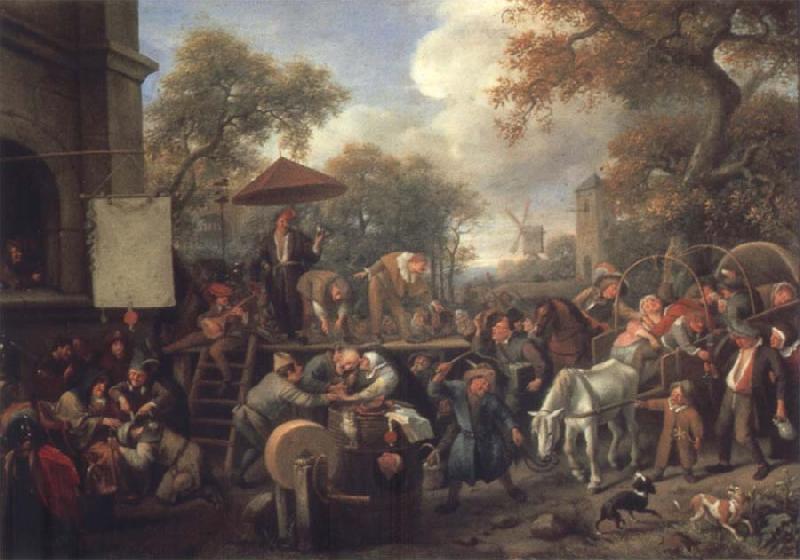 Jan Steen The Quack oil painting image